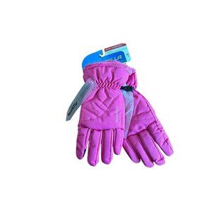 Manzella Women's S Pink Black Morgan Ski Gloves Warmest Water Proof NEW